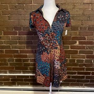 Patterned Mini Dress
